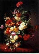 Floral, beautiful classical still life of flowers.053 unknow artist